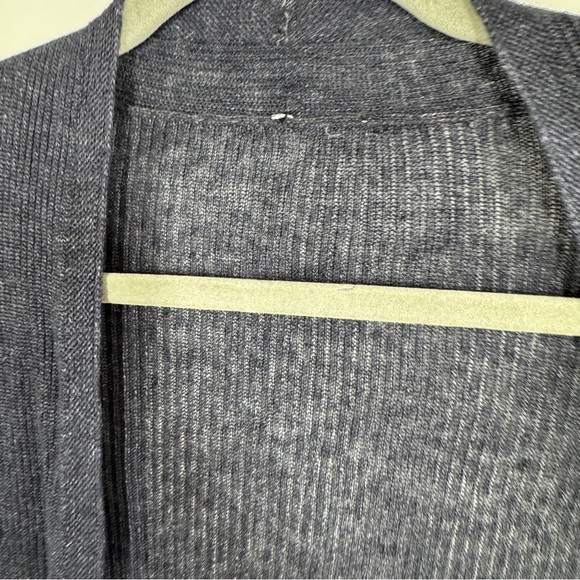 Eileen Fisher Open Front Cardigan Navy Blue Size S Long Sleeve Minimalist Layer - Picture 8 of 15
